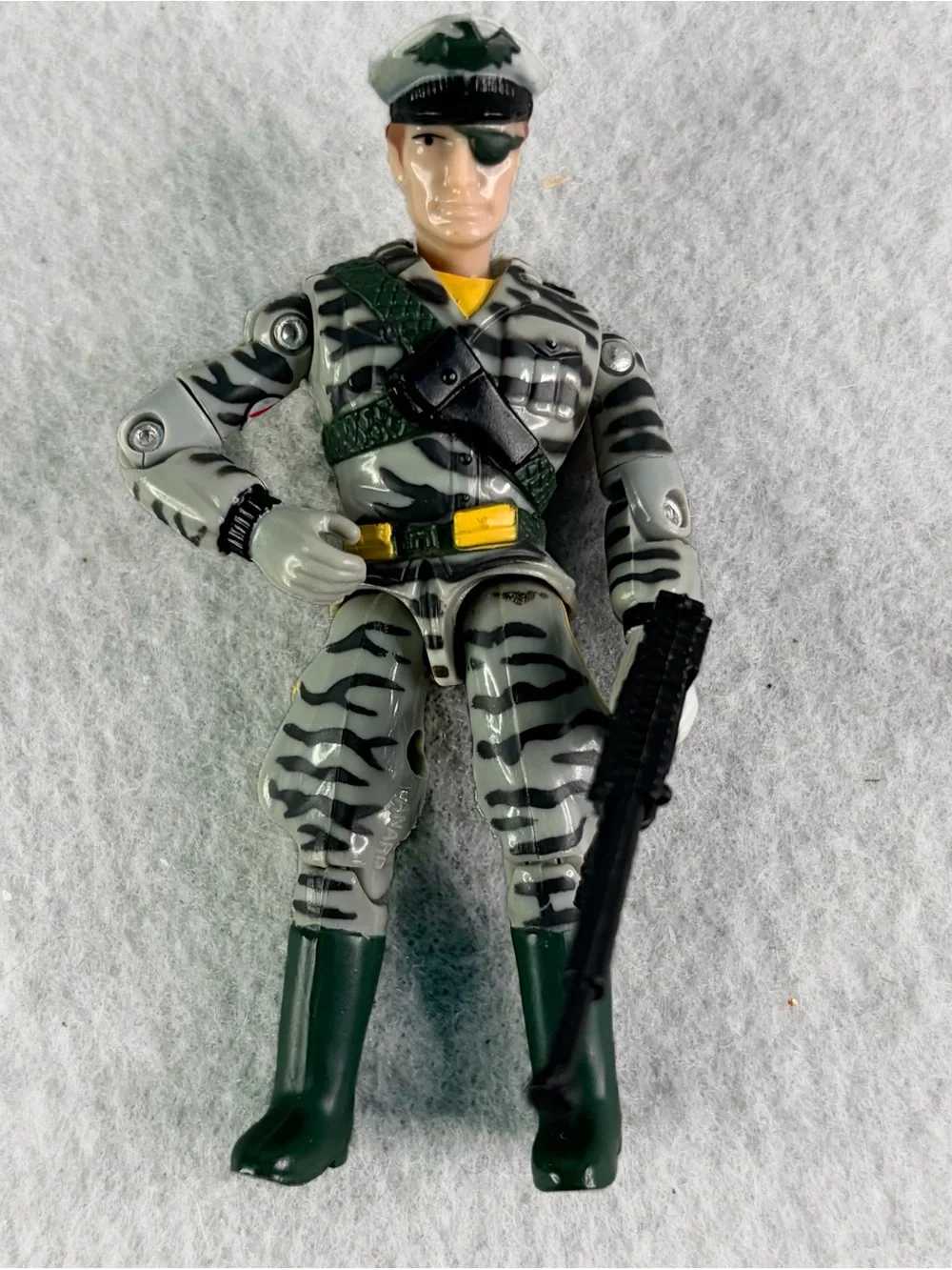 Vintage Lanard The Corps Action Figure 1988 Great Camo Captain With Weapon